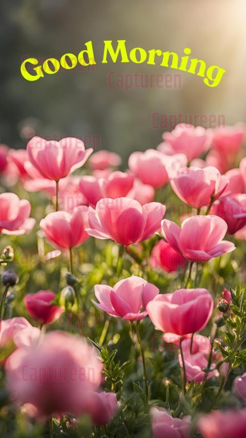 Good Morning Images with Blooming Flowers