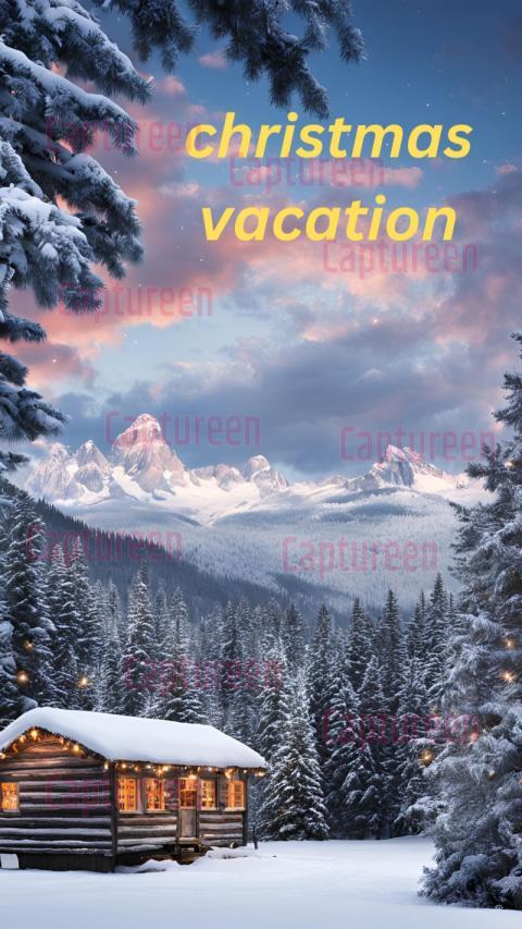 Images from Christmas Vacation Featuring Snowy Scenery