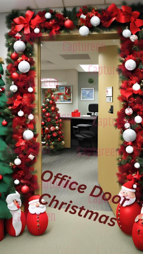 Office Door Christmas Decorations Ideas Creative Designs to Wow Your Workplace