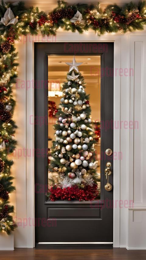 Simple and Elegant Office Door Christmas Decorations Ideas for the Holidays