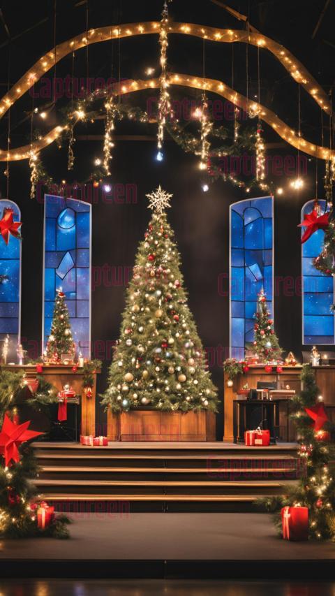 Creative Church Christmas Stage Decor to Reflect the Season’s Spirit