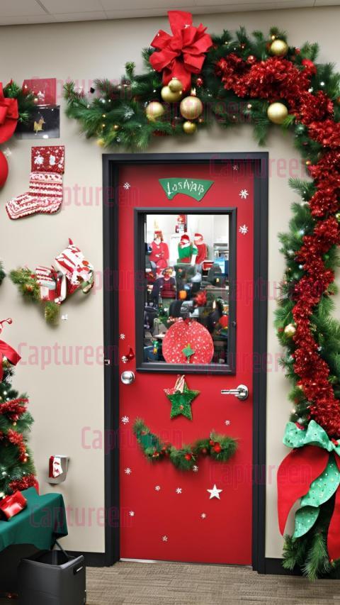 Unique Office Door Decorating Contest Ideas Christmas for Workspaces