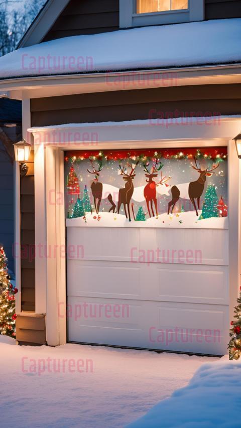 Creative Magnetic Christmas Decorations for Garage Doors to Elevate Your Home