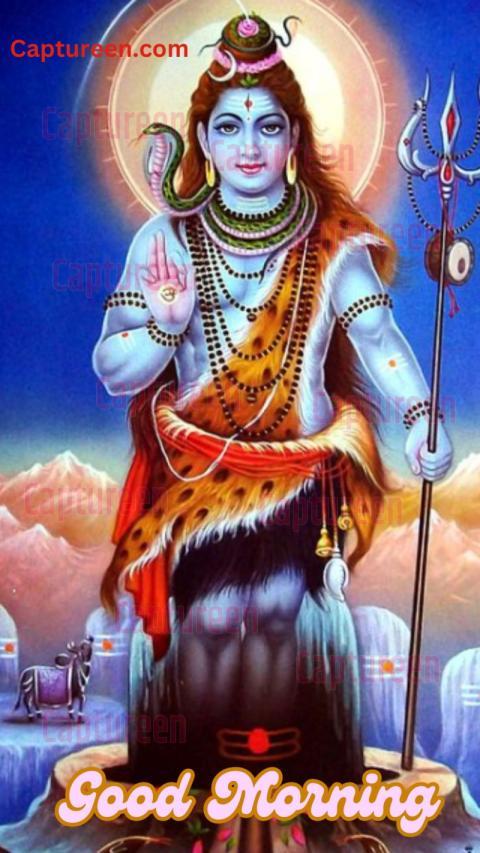 Monday good morning images with God Shiva devotion