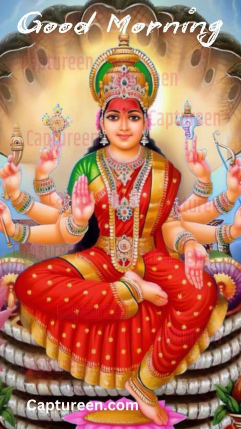 Santoshi Mata good morning images devotion