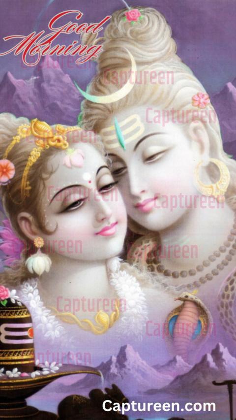 good morning shiva parvati images