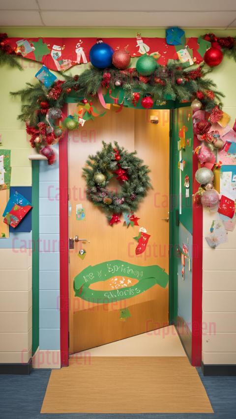 Christmas Door Decorations Preschool  Creative Holiday Ideas