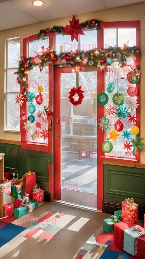 Christmas Door Decorations Preschool  Festive Craft Themes