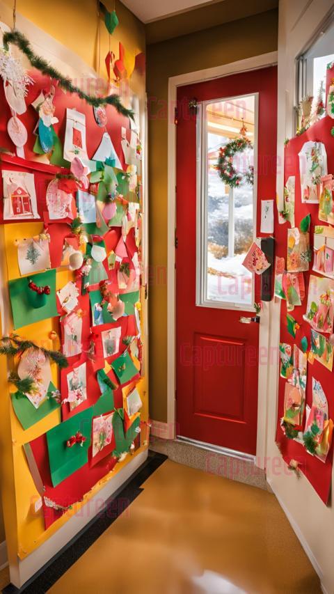 Christmas Door Decorations Preschool  Joyful Kids' Art Projects