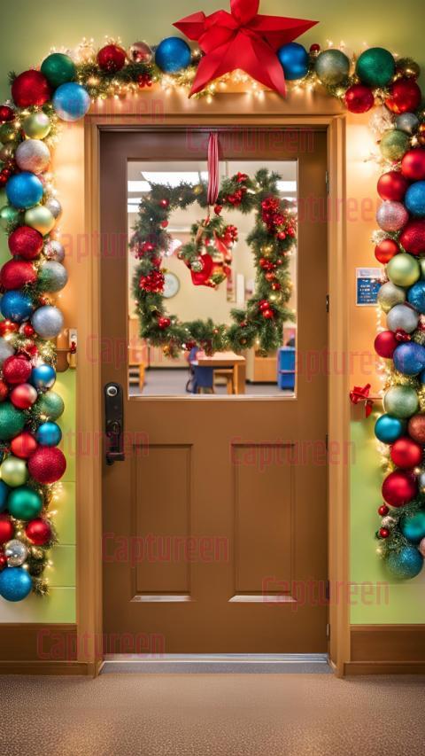 Christmas Door Decorations Preschool  Magical Holiday Inspiration