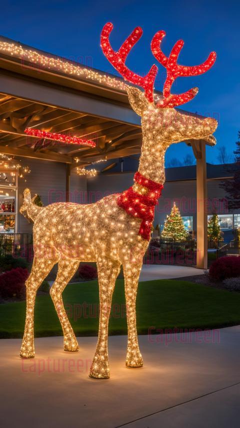 Lighted Reindeer Costco  Festive Lawn Decorations