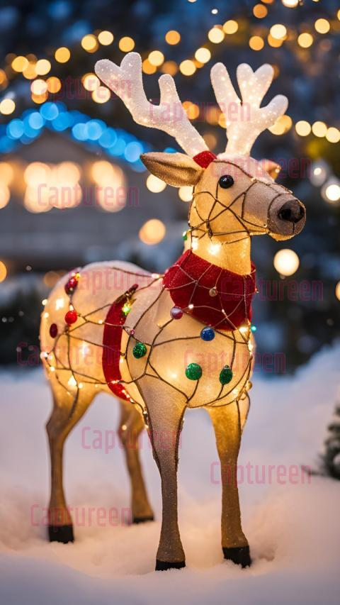 Lighted Reindeer Costco  Festive Lawn Decorations