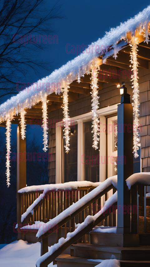 Menards Icicle Lights  Elegant Winter Illumination