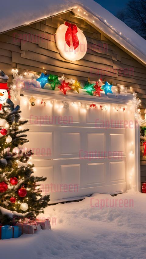 Unique Christmas Garage Decorations for Winter Wonderland