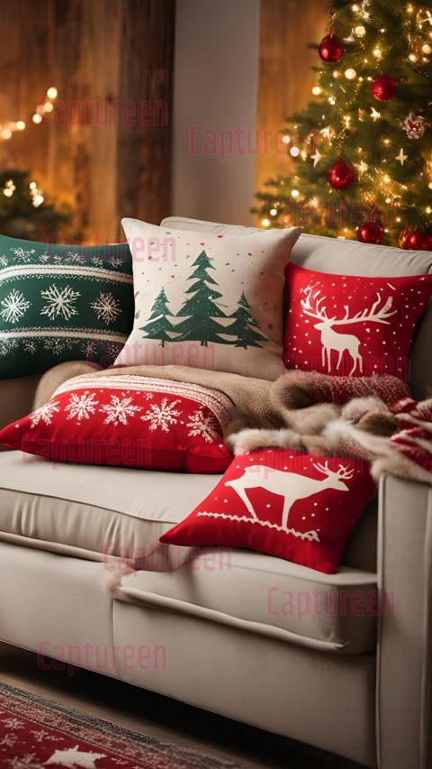 Christmas Decorative Pillow Covers for Cozy Homes