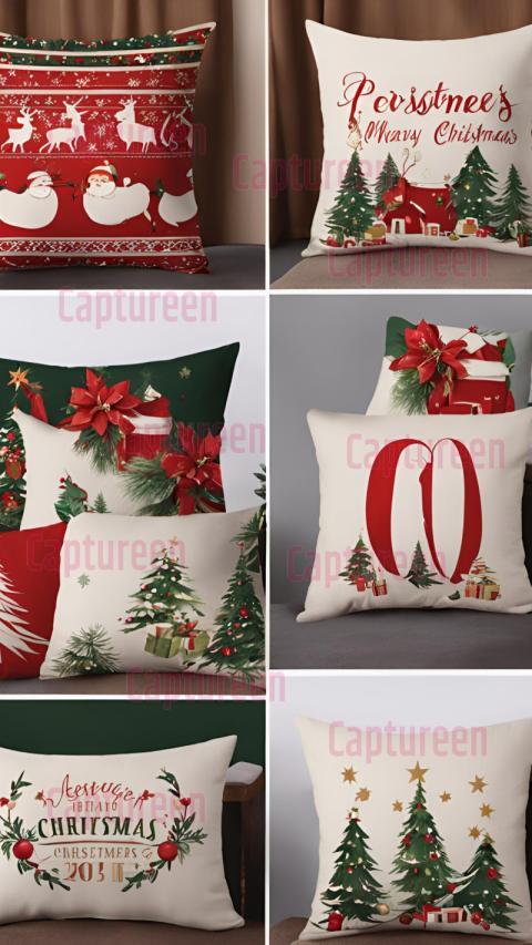 Festive Christmas Decorative Pillow Covers Collection