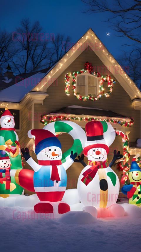 Unique Designs of Lowes Christmas Blow Ups for Outdoor Setup