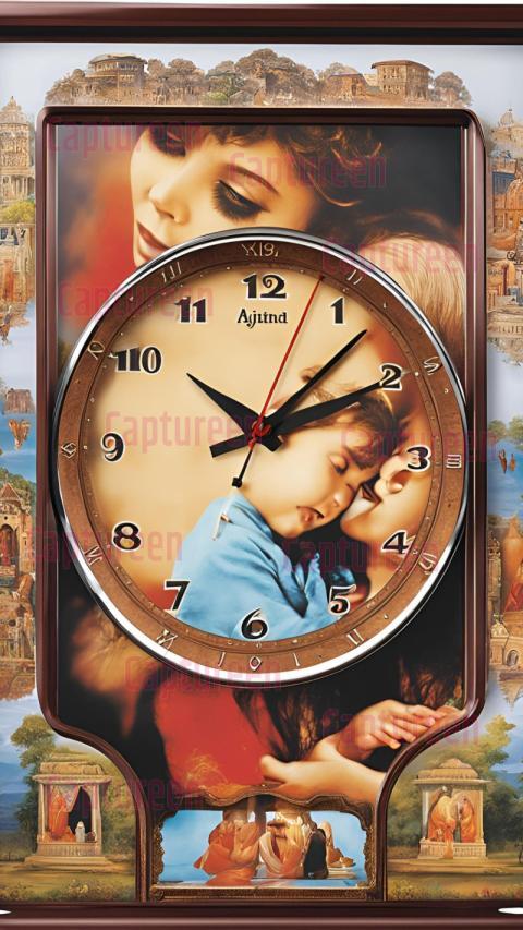 Ajanta Digital Wall Clock with Photo for Modern Homes