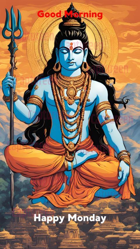 Monday Shiva Good Morning Images with Positive Vibes