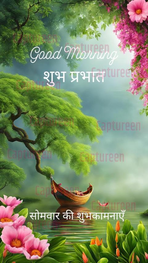 Inspirational Good Morning Monday in Hindi