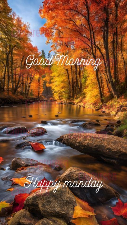 Inspirational Good Morning Monday Fall Images