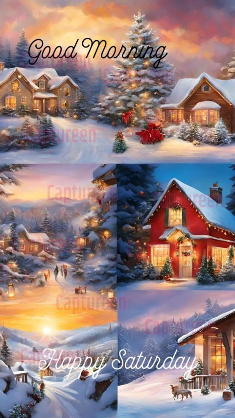 Inspirational Good Morning Saturday Christmas Images