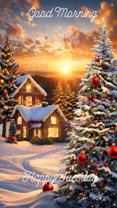 Good Morning Tuesday Christmas Images Greetings