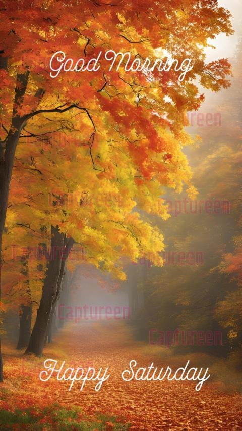 Good Morning Happy Saturday Fall Images Wishes