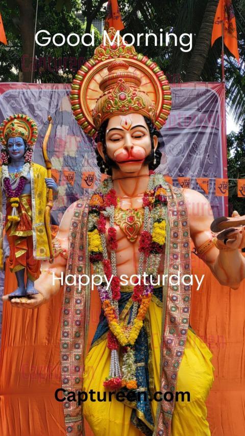 Saturday Good Morning Hanuman Image Display