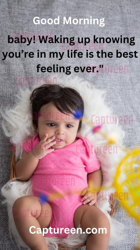 good morning baby images with quotes