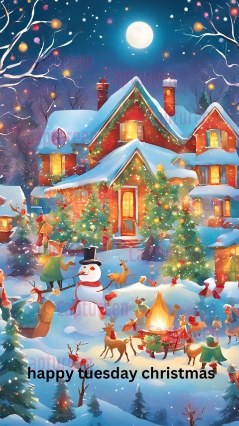 Magical Happy Tuesday Christmas Images for Seasonal Greetings