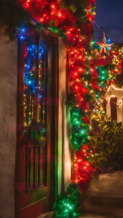 Puerto Rican Christmas Decorations with Festive Colors and Lights