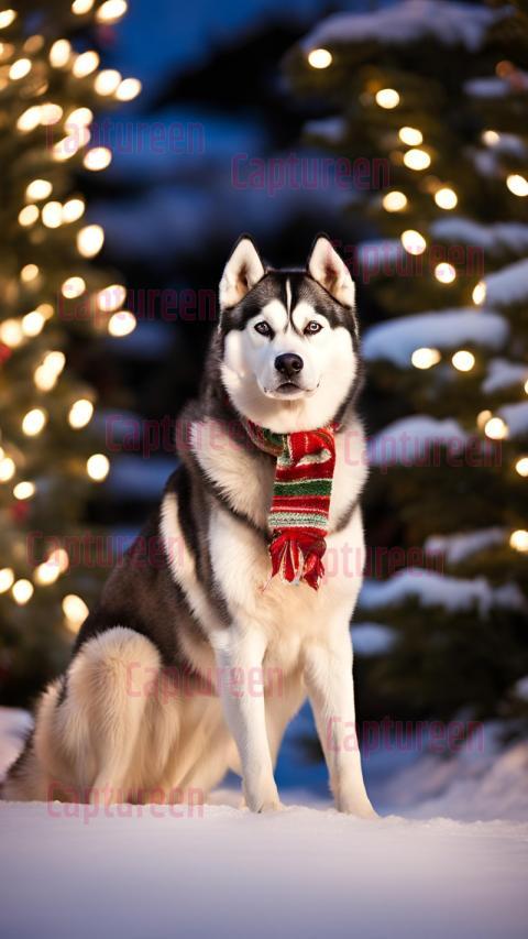 Magical Siberian Husky Outdoor Christmas Decorations for a Cozy Yard