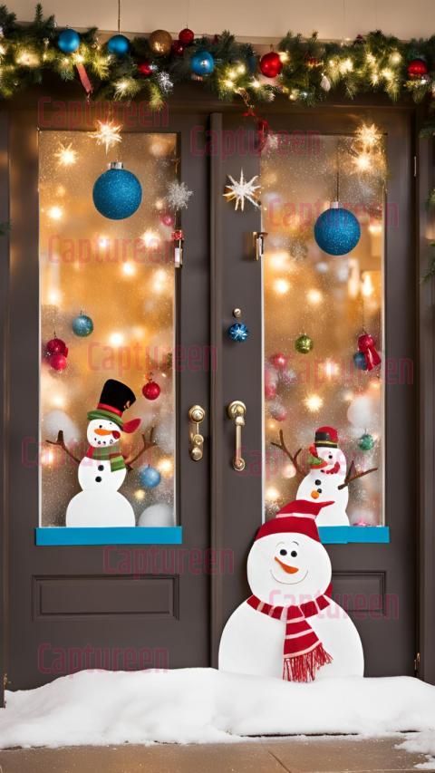 Magical Christmas Door Decorations for the Classroom with Holiday Cheer