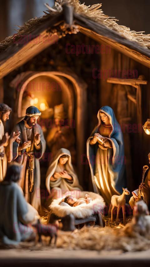 Christmas Crib HD Images with Detailed Nativity Scenes