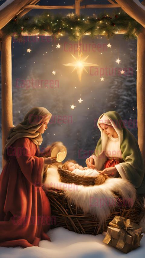 Serene Christmas Crib HD Images to Celebrate the Holiday Spirit