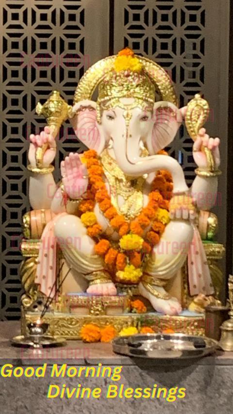 Ganpati Good Morning Images with Divine Blessings