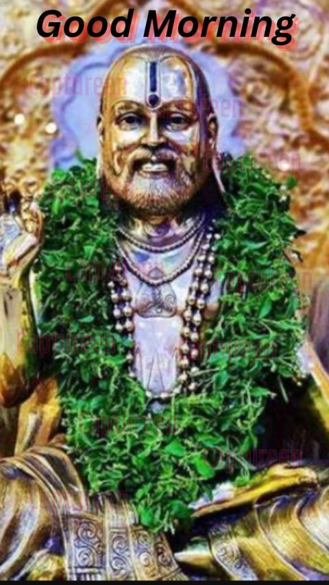 Beautiful Good Morning Raghavendra Swamy Images for a Peaceful Start