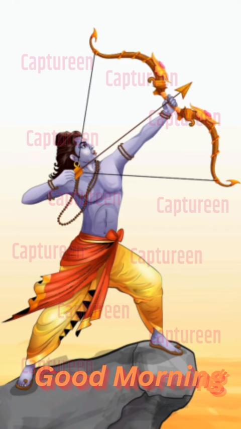 Beautiful Ram Navami Good Morning Image Featuring Spiritual Quotes