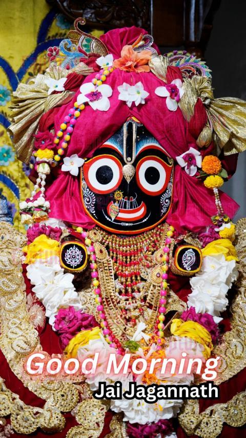 Good Morning Jai Jagannath Image to Begin Your Day Positively