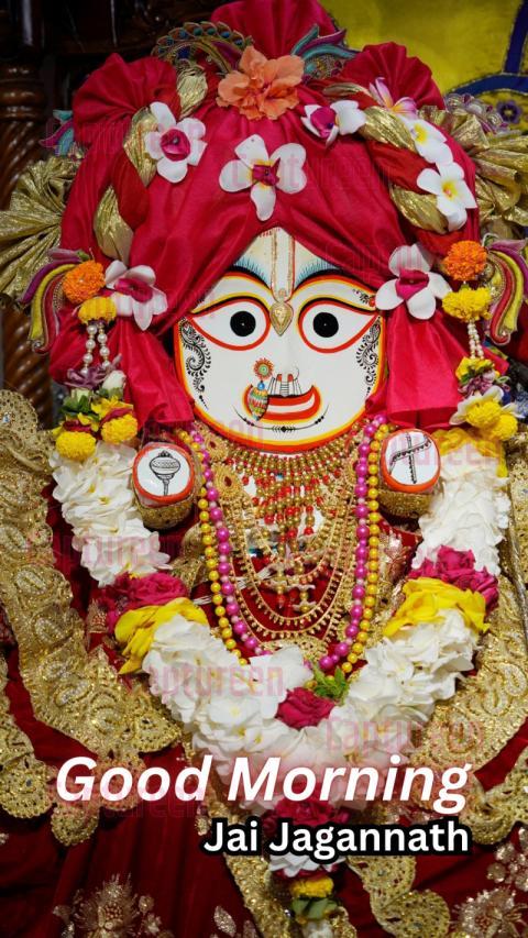 Peaceful Good Morning Jai Jagannath Image for Inner Strength