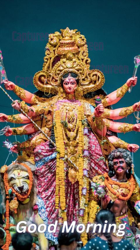 Divine Durga Devi Good Morning Images for Strength and Grace