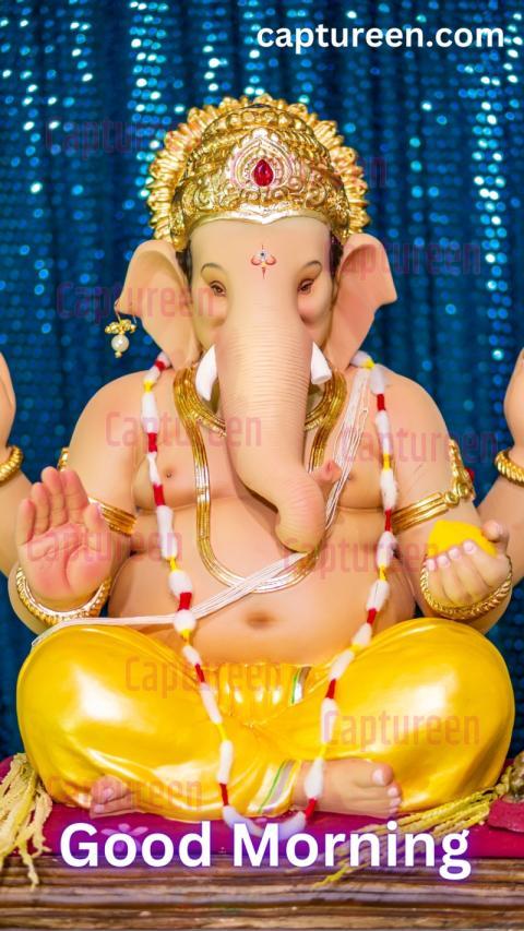 Good Morning Images with Lord Ganesha Greetings