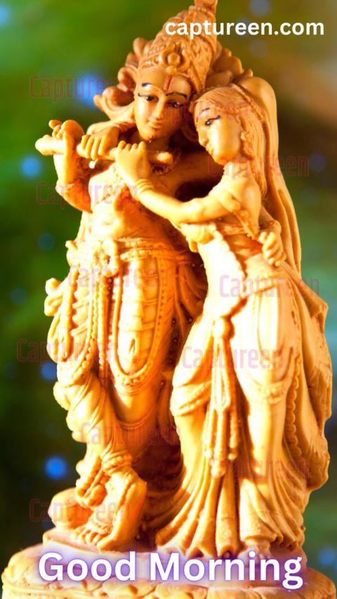 Good Morning Radha Krishna Love Images Blessings