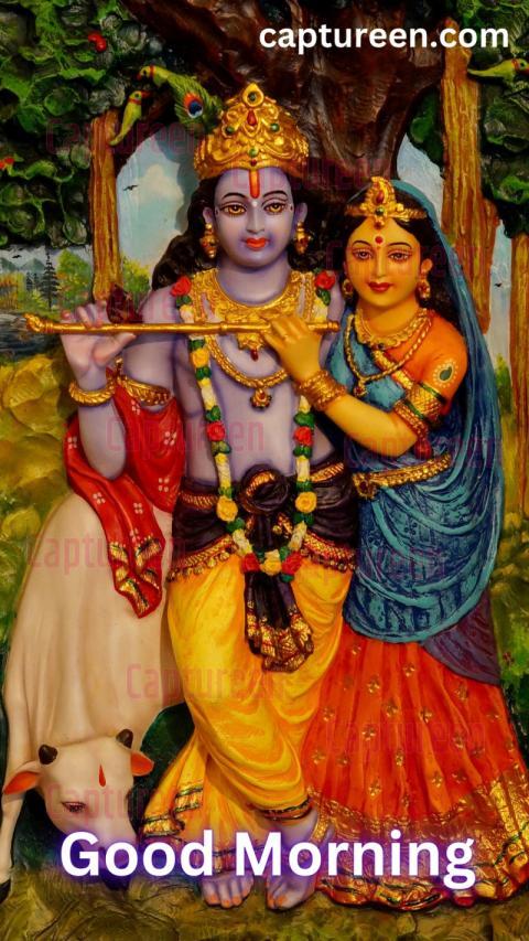 Good Morning Radha Krishna Love Images Quotes