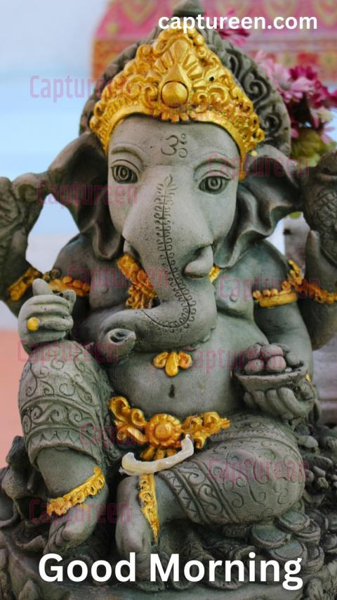 Good Morning Images with Ganesh Ji Prayers