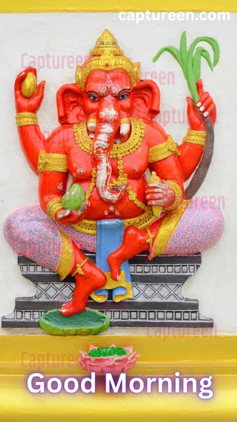 Good Morning Image Ganesh Ji Greetings