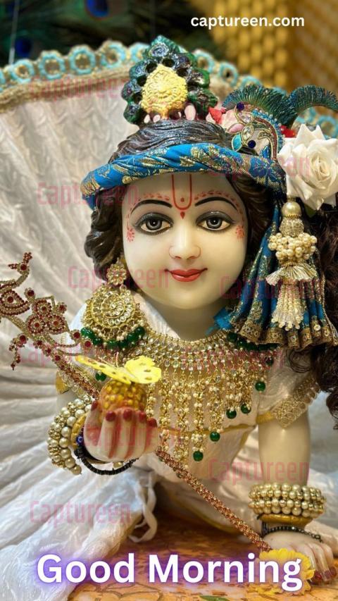 Little Krishna Good Morning Images Blessings