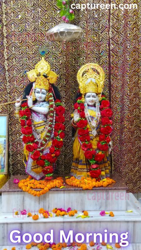 Radhe Krishna Good Morning Image Blessings