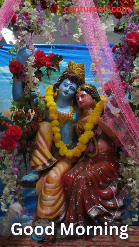 Radhe Krishna Good Morning Image Wishes